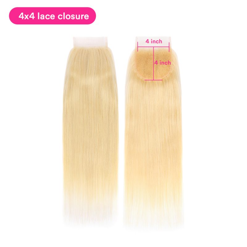 #613 Transparent Lace Closure Virgin Hair Natural Straight Lace Frontal Closure - 图片 4